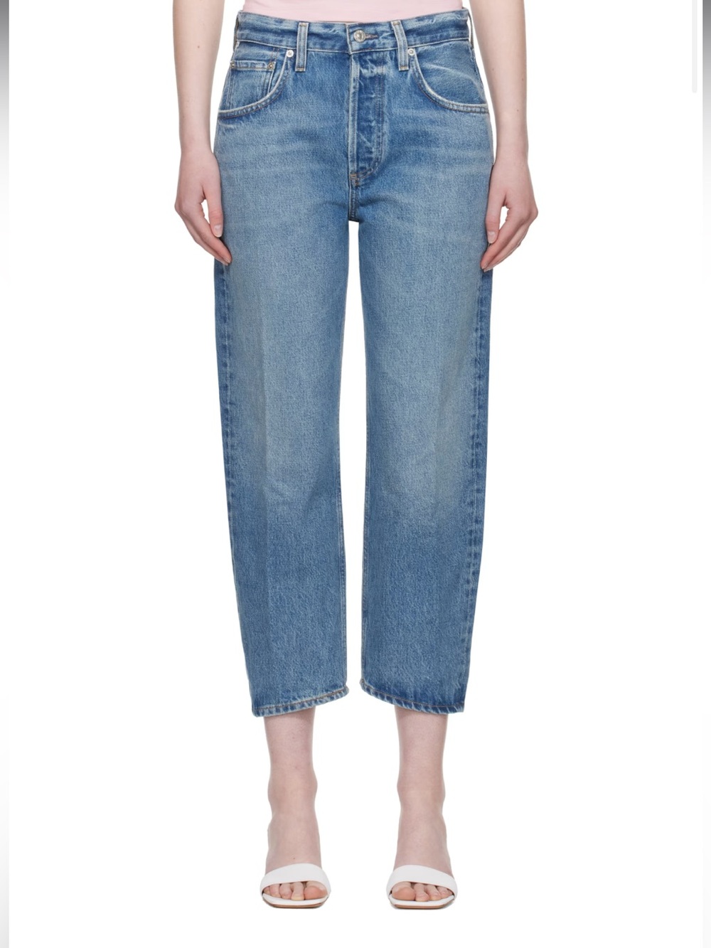 NWT CITIZENS OF HUMANITY Dahlia Bow Leg Baby Roll Jeans